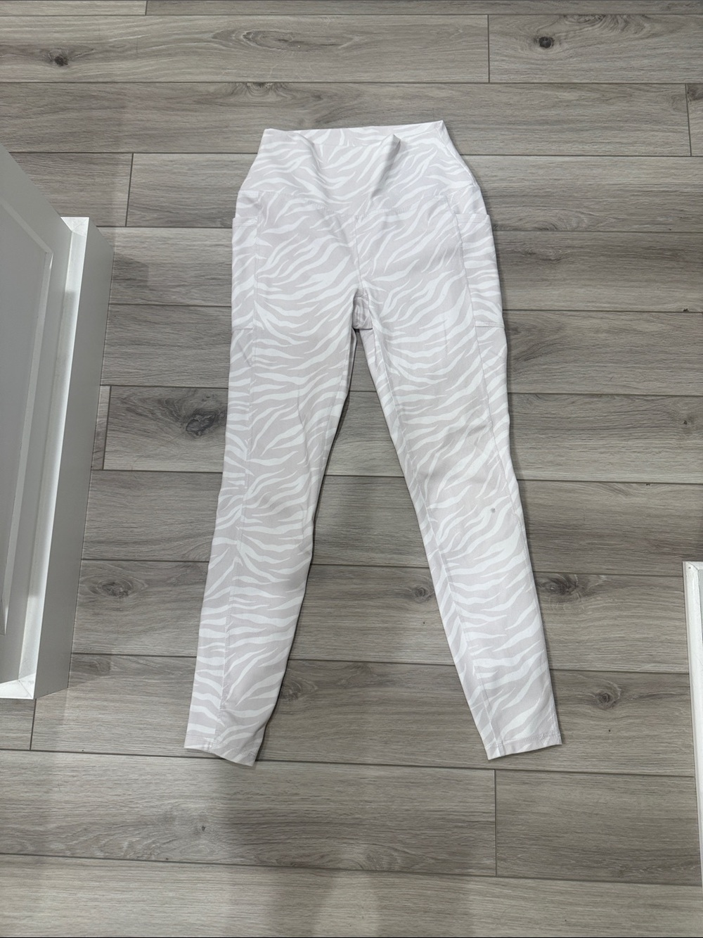 RBX White Zebra Print Leggings